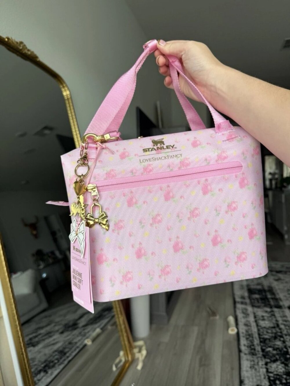 NWT Stanley x LoveShackFancy Julienne Mini Soft Cooler Pink Floral Lunch Bag